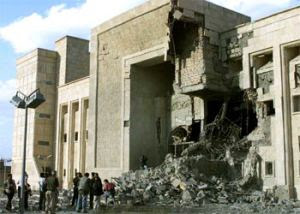Museo de Bagdad bombardeado