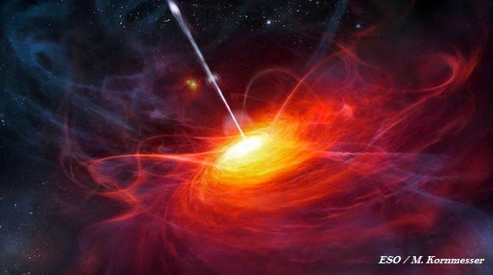 Impresionante agujero negro superpesado, 12.000 millones de veces el Sol