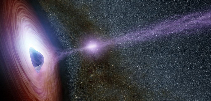 Imposible evento cósmico: Telescopio captura el momento en que un objeto fue expulsado de un agujero negro.