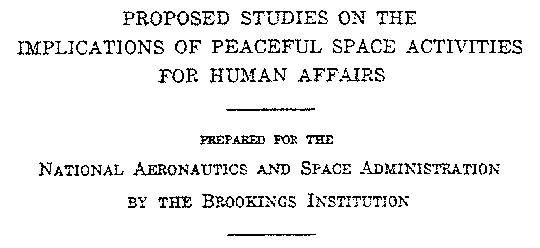 INFORME BROOKINGS el acuerdo que demuestra que NASA NUNCA divulgará existencia de vida Ets.
