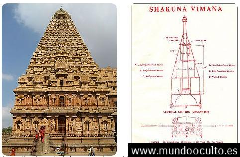 Las antiguas naves voladoras de India: Vimanas