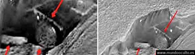 Imágenes de la NASA muestran estructuras extraterrestres en Marte