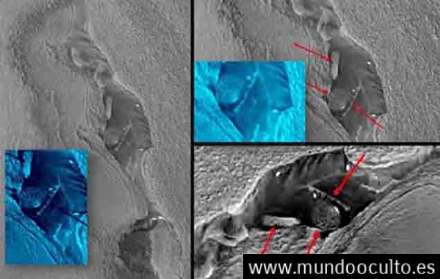 Imágenes de la NASA muestran estructuras extraterrestres en Marte