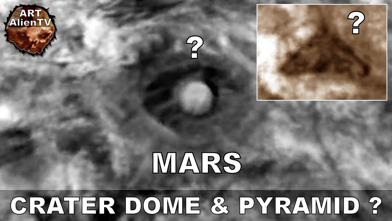 Imagen de la NASA muestra un «domo» y una «pirámide» en Marte