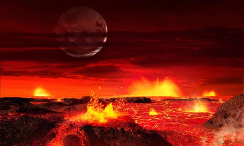 La luna en su origen tenía su propia atmósfera y un clima dominado por fuertes vientos