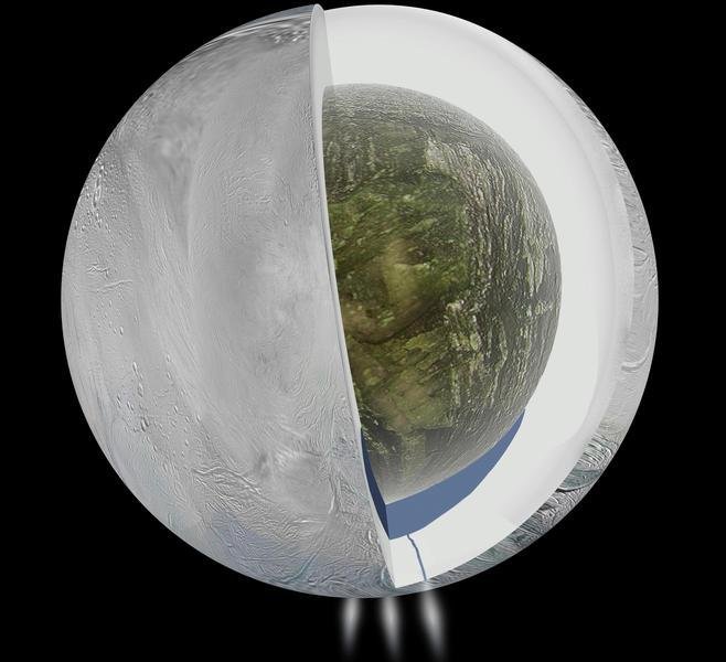 El océano bajo la luna Encélado puede tener miles de millones de años