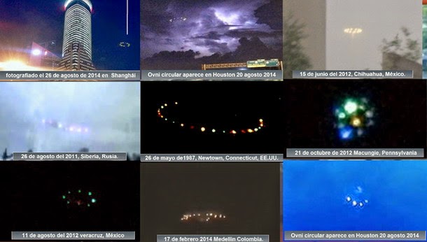 Impresionantes OVNIs circulares en varios países del mundo