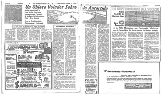 OVNIS EN LA ANTARTIDA: A 50 AÑOS DEL AVISTAMIENTO EN LA ISLA DECEPCION
