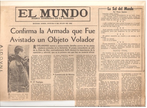 OVNIS EN LA ANTARTIDA: A 50 AÑOS DEL AVISTAMIENTO EN LA ISLA DECEPCION