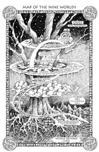 Yggdrasil y los nueve mundos de la mitología nórdica