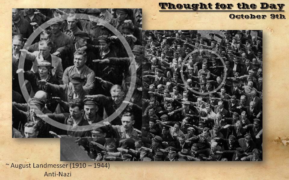 August Landmesser, el hombre que no quiso saludar a Hitler
