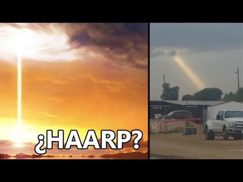 Misteriosos rayos de luz caen del cielo