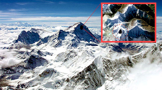 Ufológos descubren entrada a base secreta extraterrestre en un acantilado en las montañas del Himalaya Ufológos descubren entrada a base secreta extraterrestre en un acantilado en las montañas del Himalaya