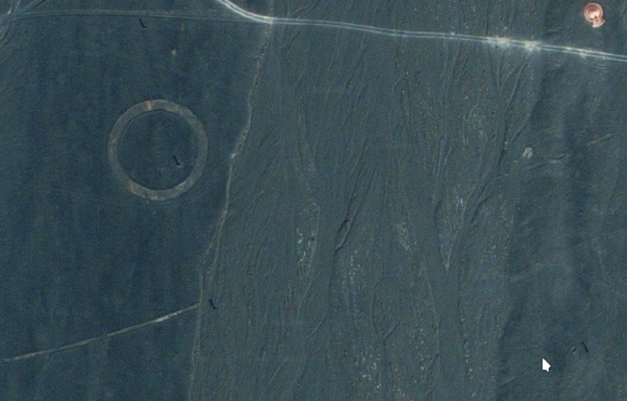Imágenes de Satélite muestran misteriosos símbolos en el desierto chino