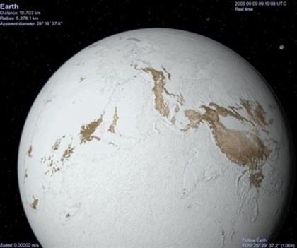 La ‘Tierra bola de nieve’ fue resultado de la tectónica de placas
