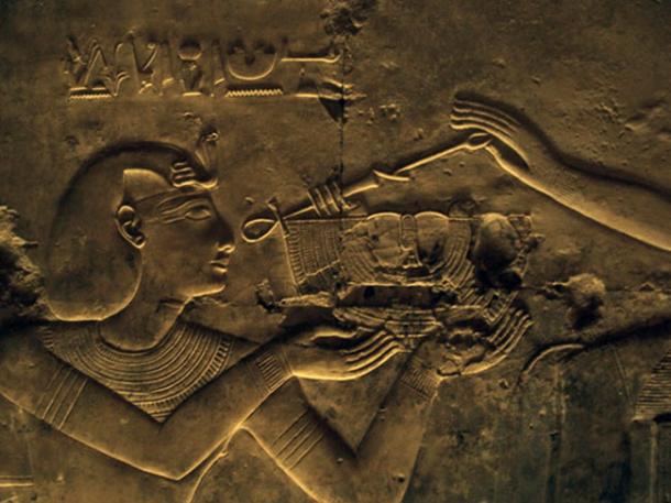 El templo impresionante de Seti I en Abydos, Egipto