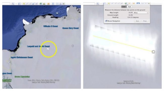 No saben qué es esta enorme estructura detectada por Google Earth en la Antártida