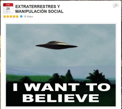 Se acerca un Falso contacto Extraterrrstre... ¿Que opinas?