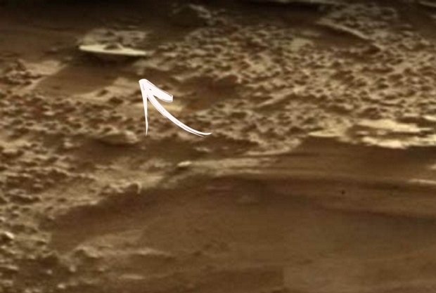 UFO: Increíble imagen de la nave espacial accidentada en Marte