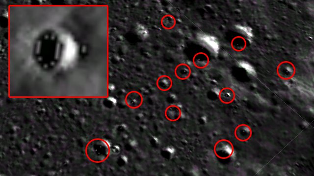 Descubiertas bases secretas en la cara oculta de la Luna