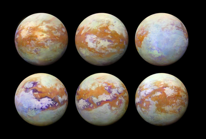 Vistas deslumbrantes muestran la superficie de Saturno Luna Titán como nunca antes
