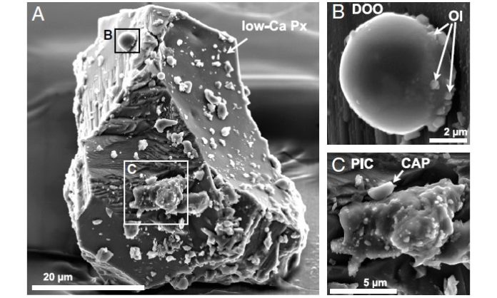 Así se ve un asteroide visto a través de un microscopio   