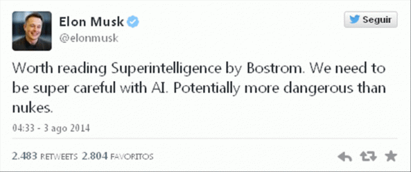 Elon Musk: “La inteligencia artificial es como invocar al demonio”