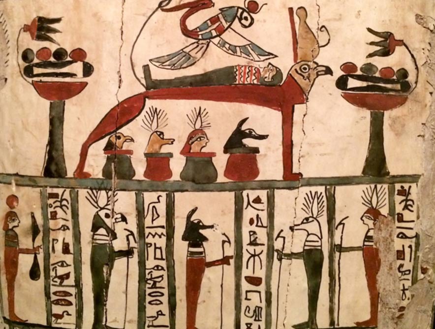 Escenas Raras en un ataúd egipcio revelan la influencia del Imperio Persa