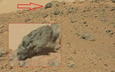 Descubren un cráneo alargado extraterrestre en Marte