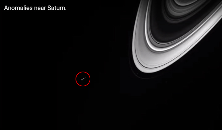 Numerosa actividad OVNI ha sido fotografiada cerca de Saturno