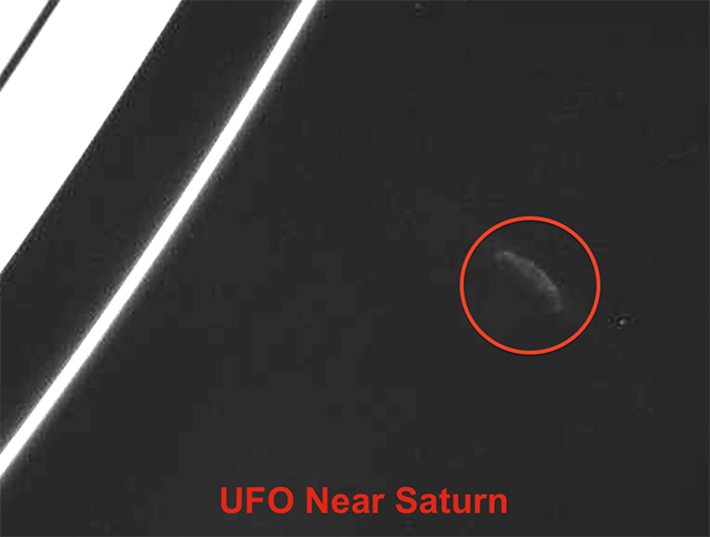 Numerosa actividad OVNI ha sido fotografiada cerca de Saturno