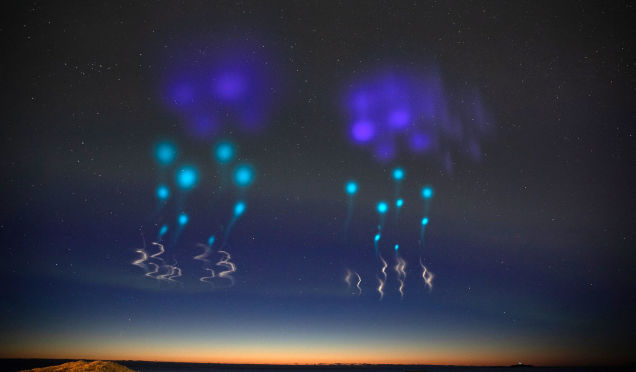 Dos cohetes experimentales de la NASA provocan estas insólitas luces en el cielo sobre Noruega