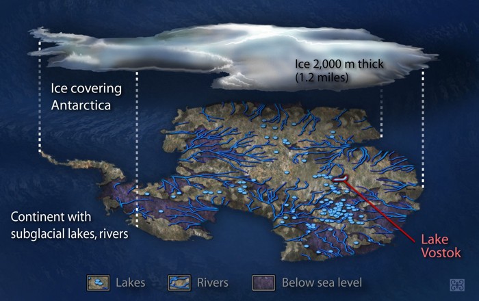 Científicos perforan 1 kilómetro en la Antártida para buscar vida en un lago subglacial