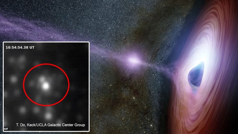 El agujero negro supermasivo de nuestra galaxia ha emitido una llamarada misteriosamente brillante