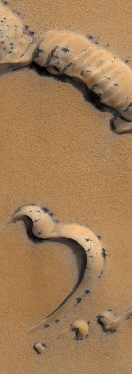 ¿Esas cosas negras en el suelo de Marte son peligrosas?