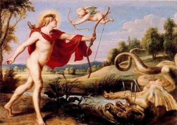 El mito del nacimiento de Apolo.