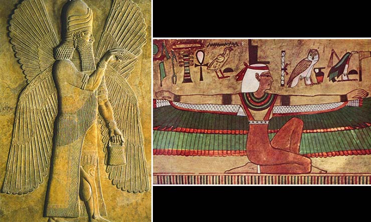 Hombres alados o «ángeles» en diferentes culturas antiguas y religiones