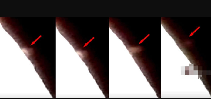 algo enorme es grabado despegando desde la luna video