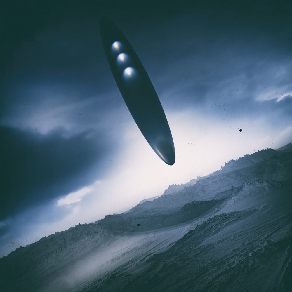 Representación artística de una nave espacial extraterrestre. Shutterstock