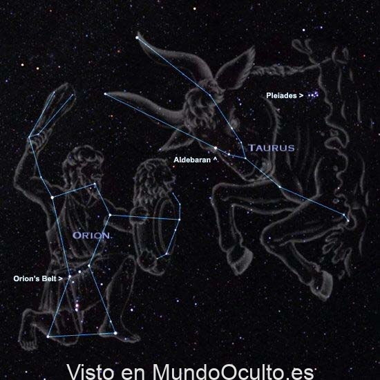 Constelaciones de Orión y Tauro