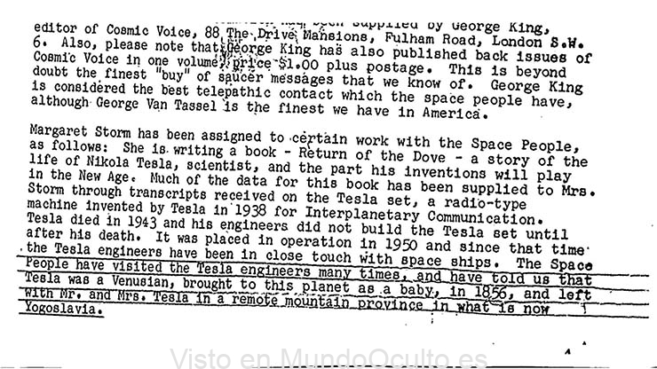 nikola tesla extraterrestre venus - Un nuevo documento desclasificado del FBI afirma que Nikola Tesla era un extraterrestre de Venus