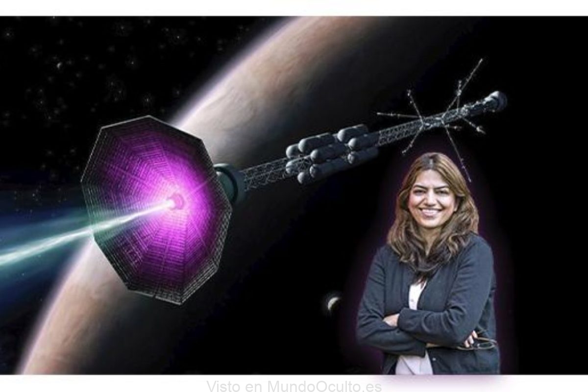 Fatima Ebrahimi y el concepto artístico del propulsor de plasma de reconexión magnética en funcionamiento