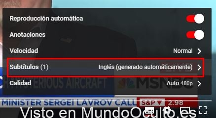 Como activar los subtitulos en un video de youtube y traducirlos a español automaticamente