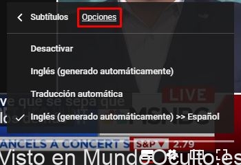 Como activar los subtitulos en un video de youtube y traducirlos a español automaticamente