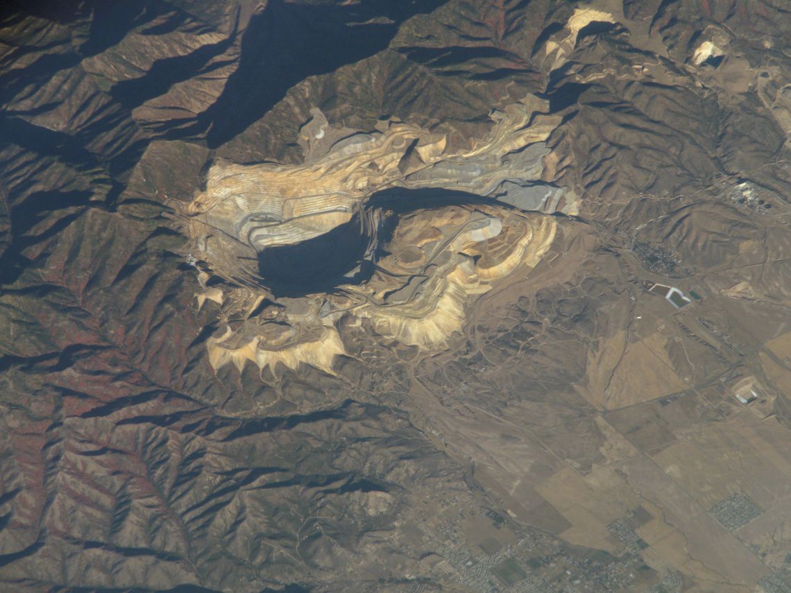 Mina de cobre Bingham. Utah, EEUU