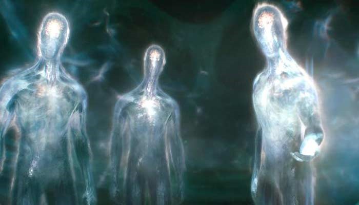 Los seres interdimensionales no necesariamente necesitarían un cuerpo físico… (fotograma de la pelicula «Knowing»)