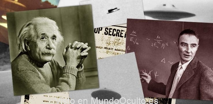 Documento de alto secreto Relaciones con los habitantes de los cuerpos celestes escrito por Einstein y Oppenheimer en junio