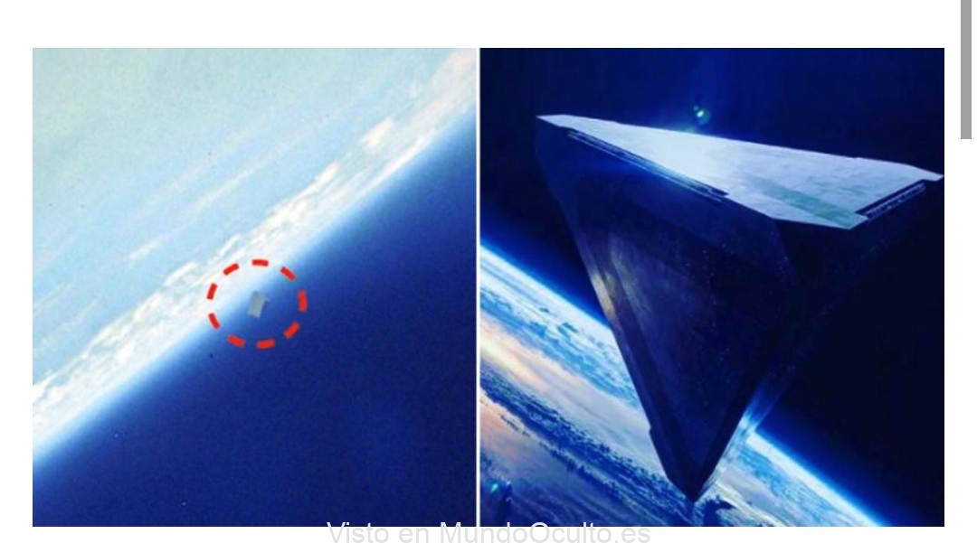 Un extraño OVNI triangular fue visto en una vieja imagen de la NASA