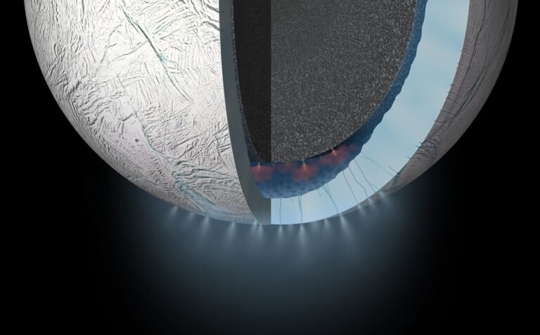 Polo sur de Enceladus una luna potencialmente habitable de Saturno 2