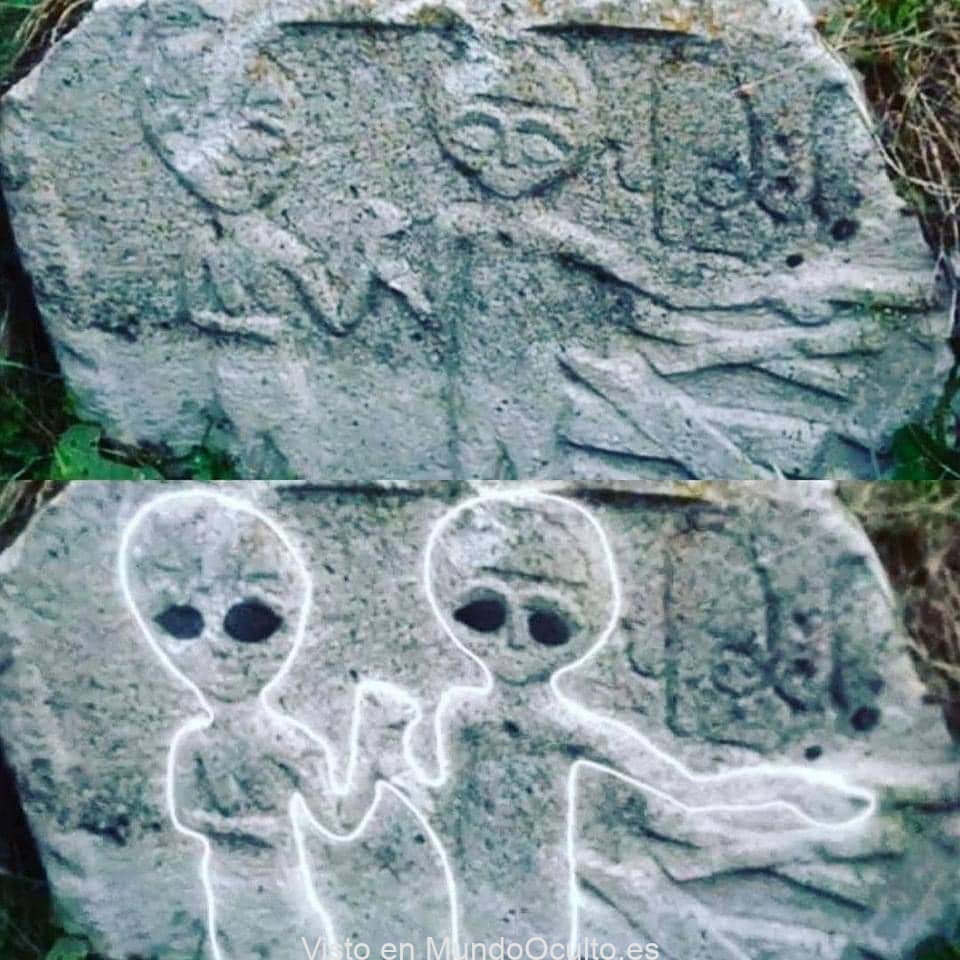 Relieve de piedra antiguo de hace unos 7500 años, encontrado en Zorats Karer, Armenia.